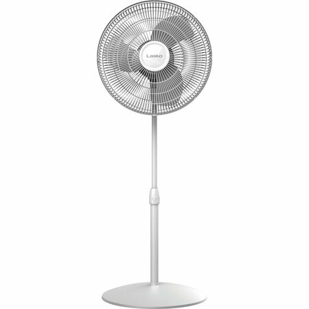 ALMO 16-in. Oscillating Compact Stand Fan with Adjustable Tilt, 3-Speeds, and Quiet Operation S16201